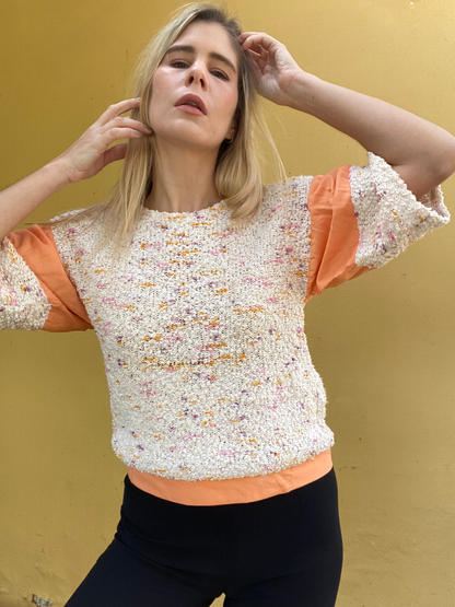 Handmade vintage knitted top