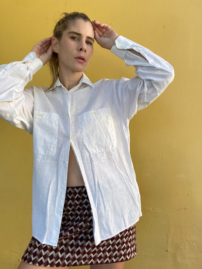 HENRI SAVARD white crisp shirt