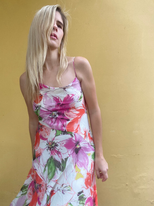 ZARA WOMAN floral print strappy dress