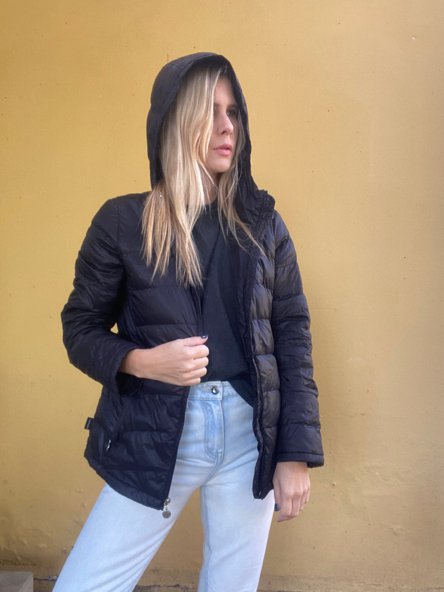 Calvin Klein black lightweight down puffer jacket