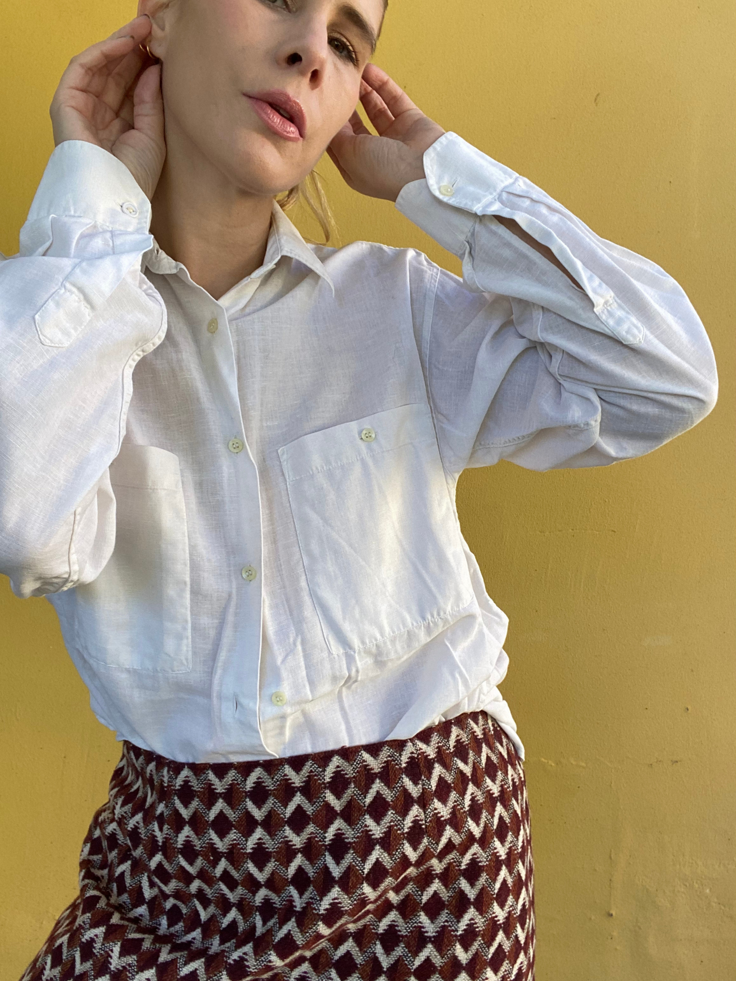 HENRI SAVARD white crisp shirt