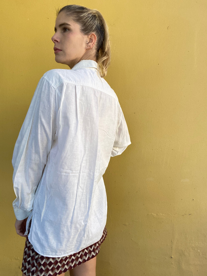 HENRI SAVARD white crisp shirt