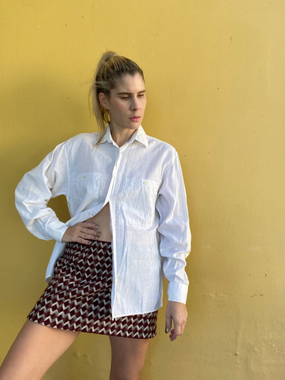 HENRI SAVARD white crisp shirt