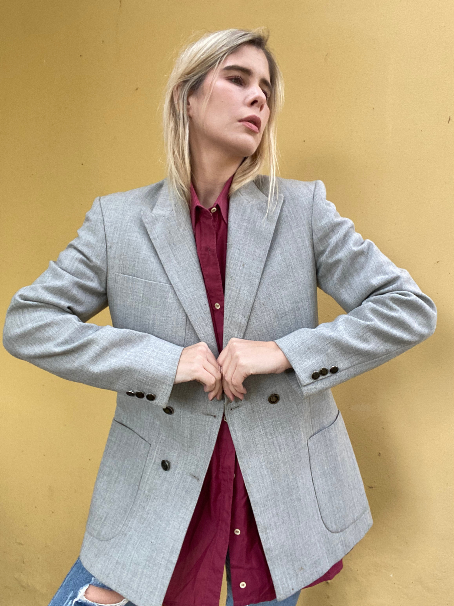 St Louis grey Trevira blazer