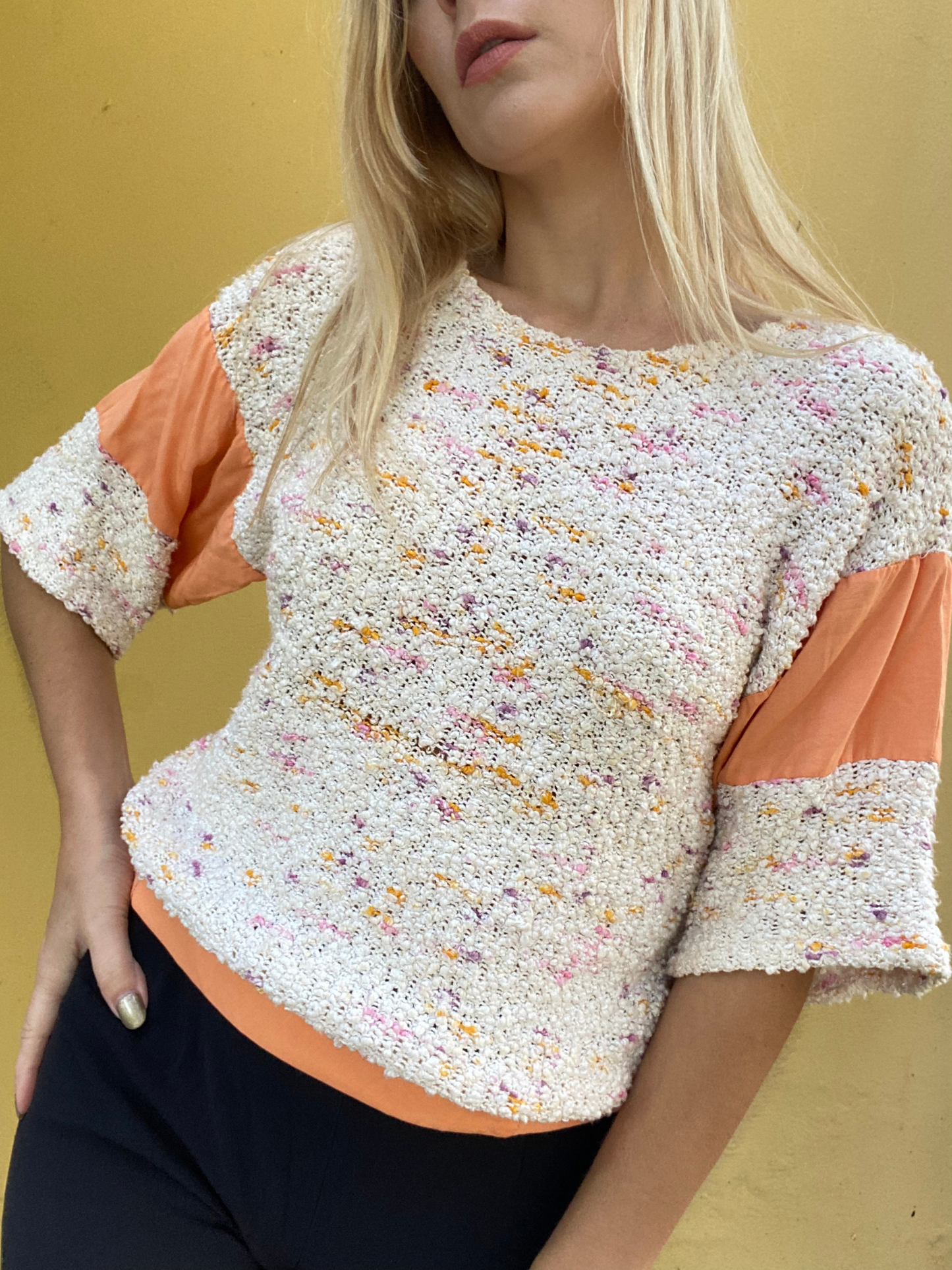 Handmade vintage knitted top