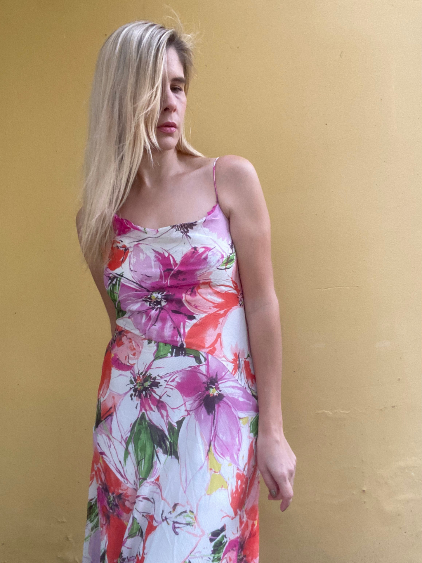 ZARA WOMAN floral print strappy dress