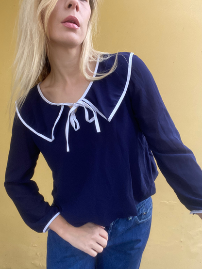 Navy blue blouse by CHLOE