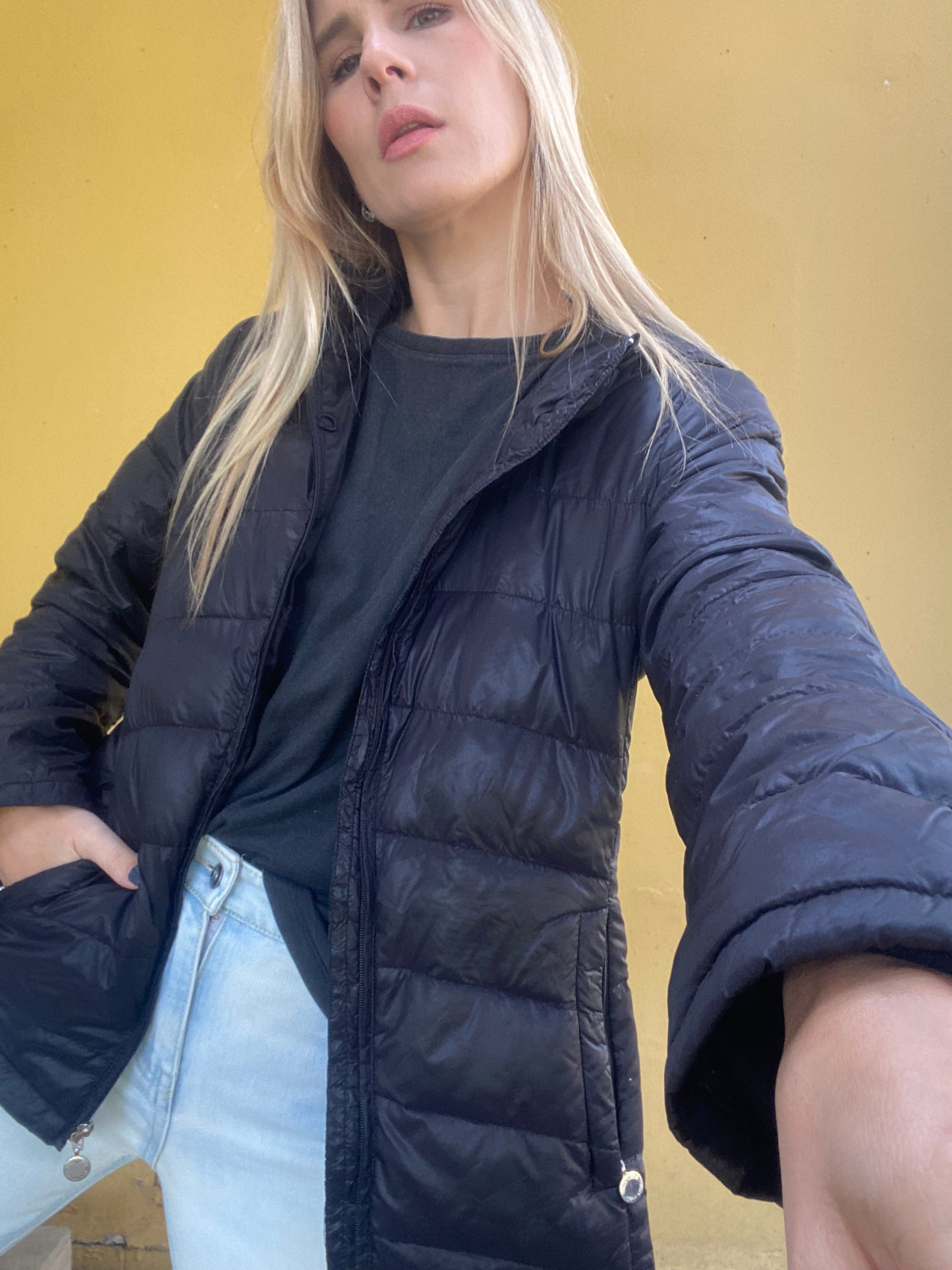 Calvin Klein black lightweight down puffer jacket