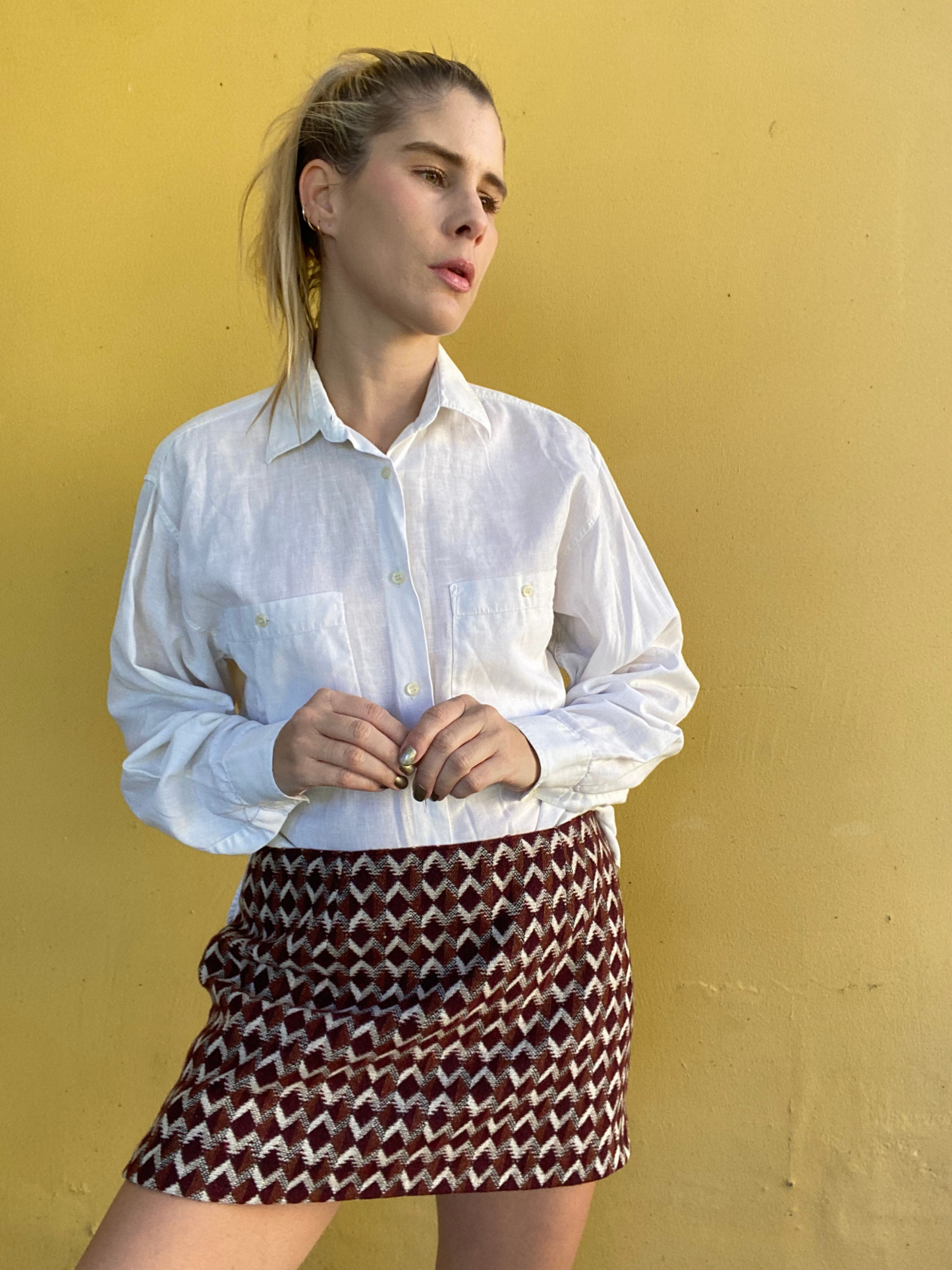 HENRI SAVARD white crisp shirt