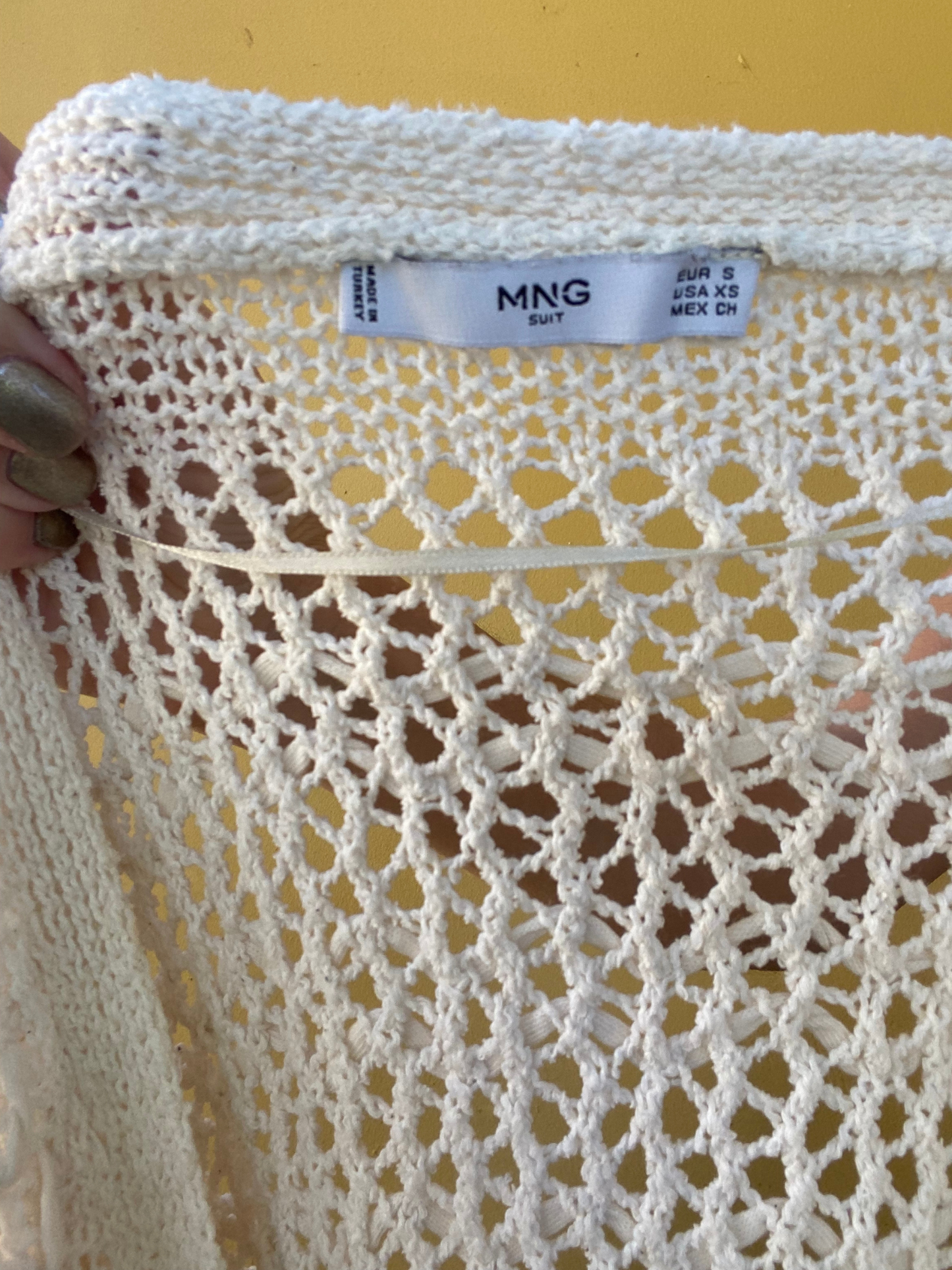 MANGO crochet cardigan