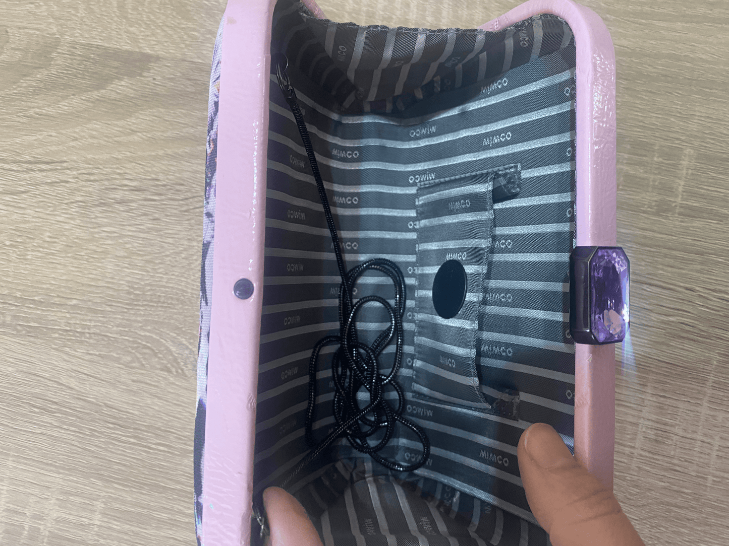 MIMCO clip clutch bag