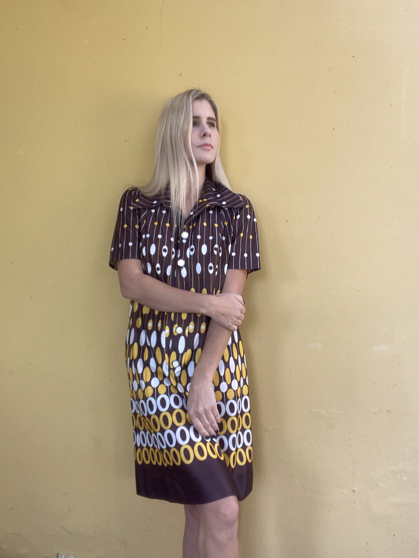 Jane Lanford retro style print dress