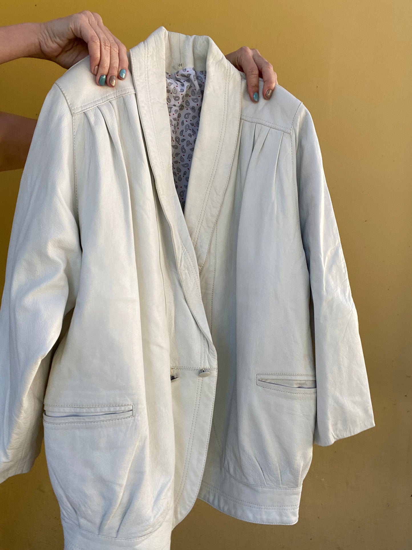 White Leather Jacket