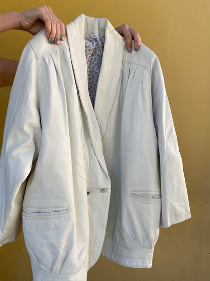 White Leather Jacket