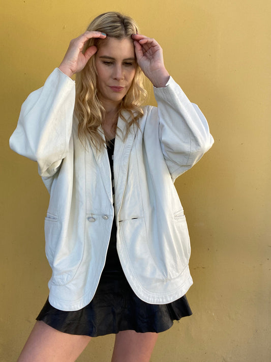 White Leather Jacket